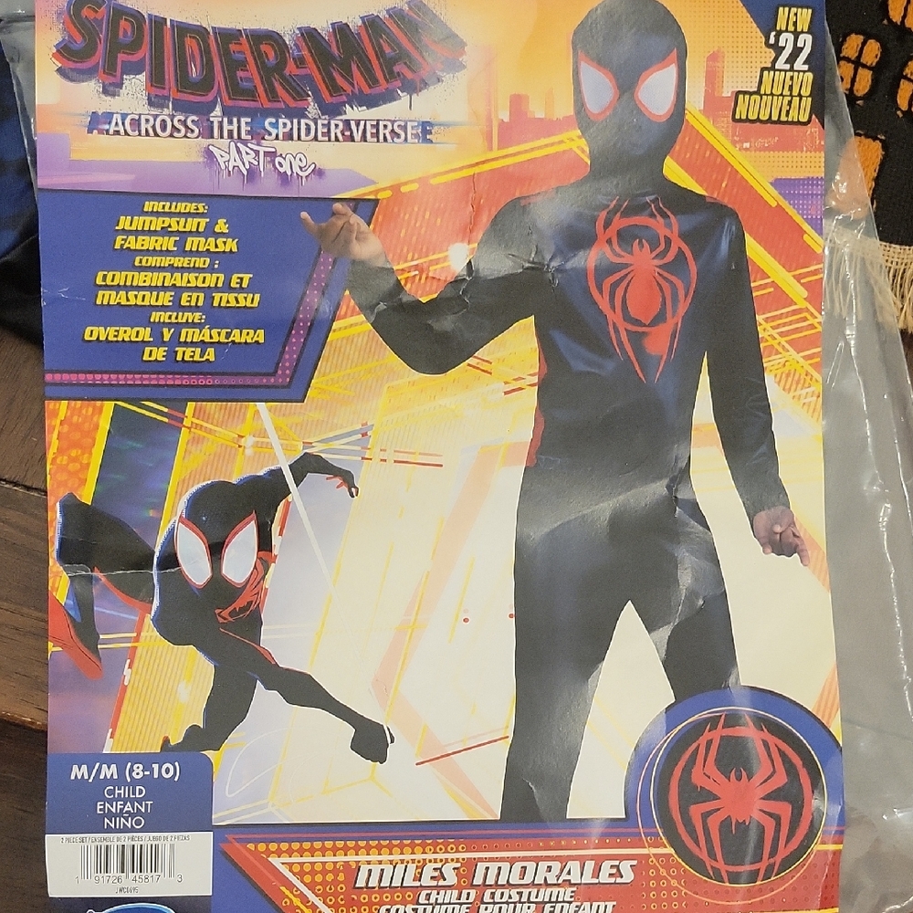 Spider-Man Miles Morales Child Costume  With hoodie